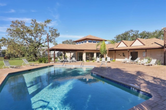 view of pool with a patio area