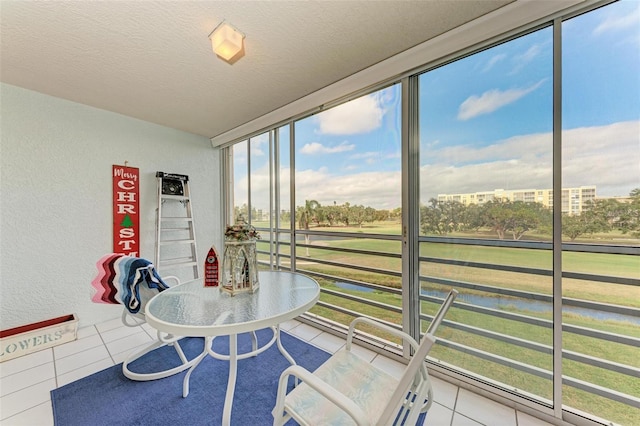 view of sunroom