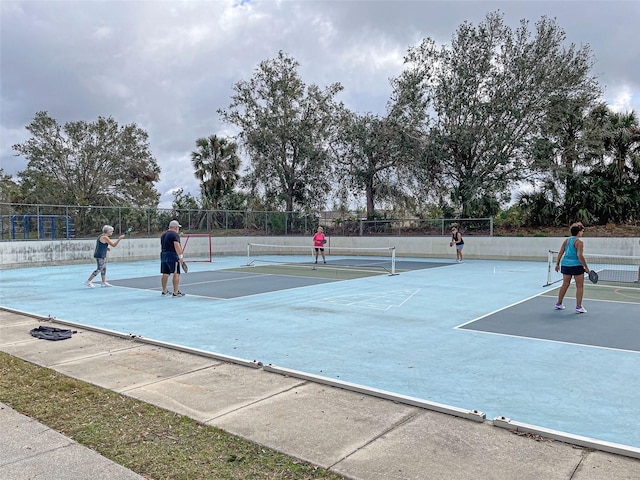 view of tennis court