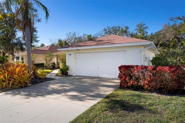 ranch-style house with a garage