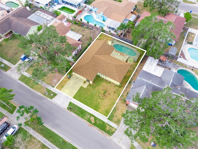 birds eye view of property