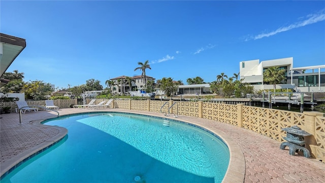 view of pool with a patio