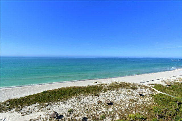 water view featuring a view of the beach