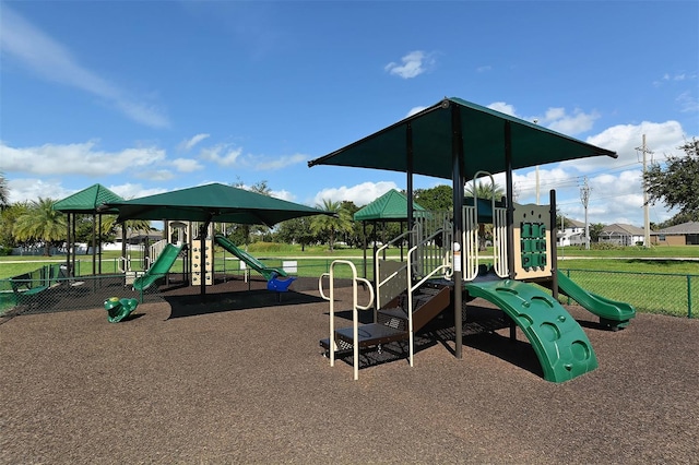 view of jungle gym