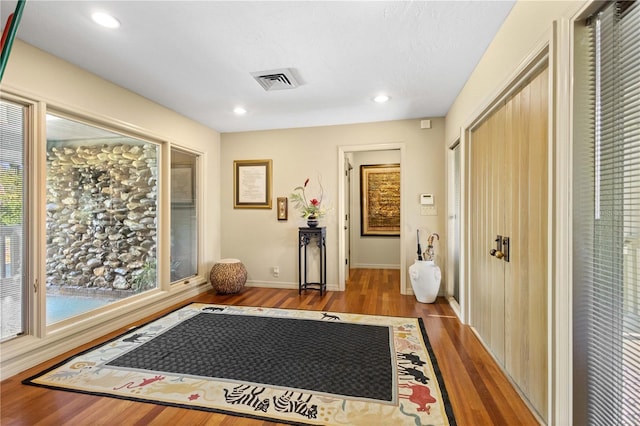 interior space with light wood-type flooring