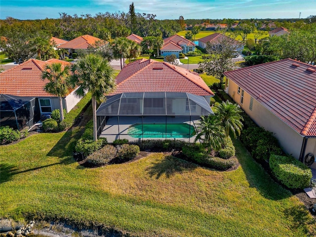 616 Misty Pond Ct, Bradenton, FL 34212 - aerial view of residential area featuring a pool area