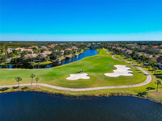616 Misty Pond Ct, Bradenton, FL 34212 - aerial perspective of suburban area featuring a nearby body of water and a golf club