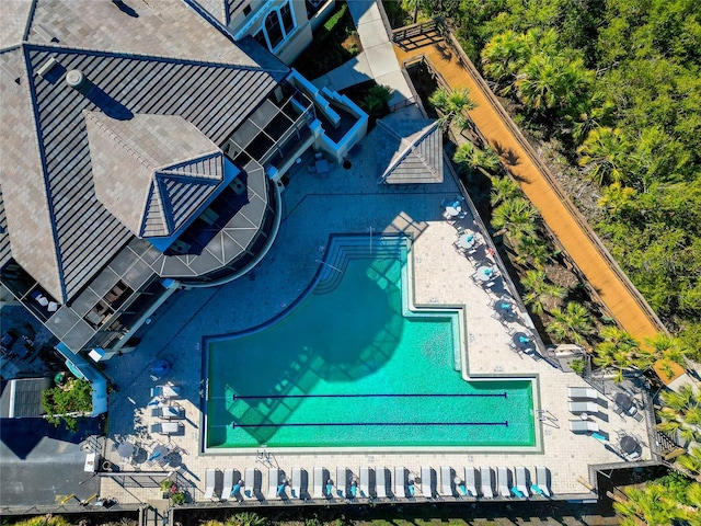 616 Misty Pond Ct, Bradenton, FL 34212 - drone / aerial view of a pool area