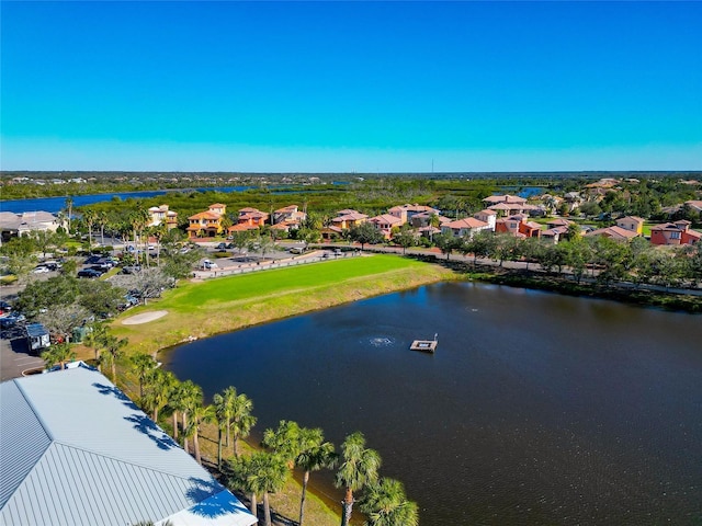616 Misty Pond Ct, Bradenton, FL 34212 - aerial perspective of suburban area with a nearby body of water