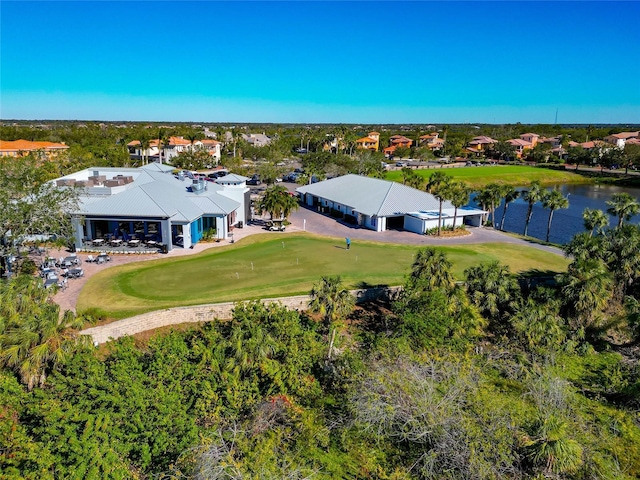 616 Misty Pond Ct, Bradenton, FL 34212 - aerial view of residential area with a golf club and a large body of water