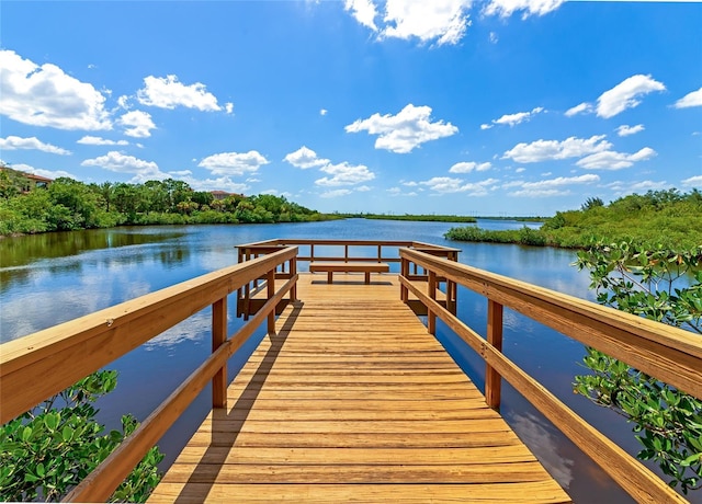 616 Misty Pond Ct, Bradenton, FL 34212 - dock area with a water view