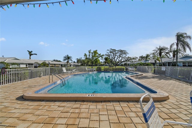 view of pool with a patio