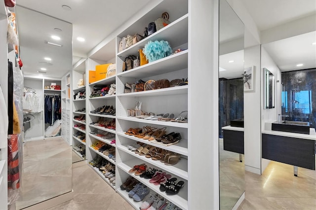 1255 N Gulfstream Ave Unit Ph1501, Sarasota, FL 34236 - spacious closet with tile patterned floors