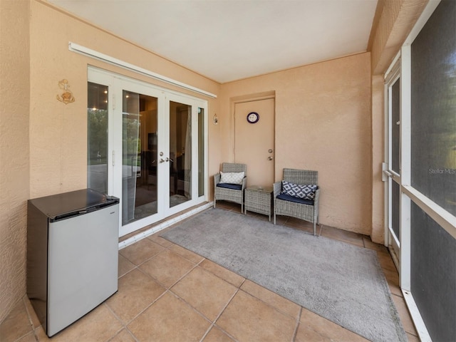 view of patio / terrace featuring french doors