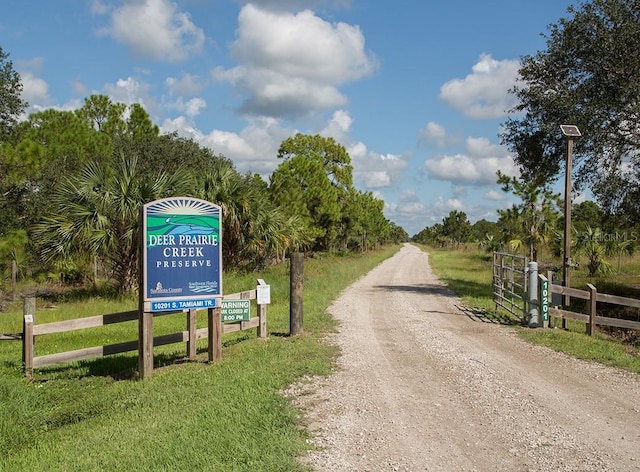 view of road