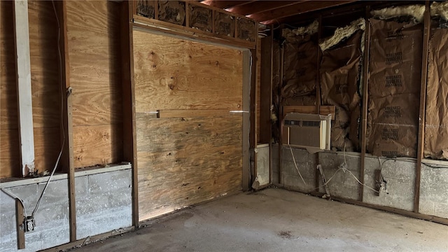 806 Arlington Rd, Palmetto, FL 34221 - miscellaneous room with unfinished concrete floors and cooling unit
