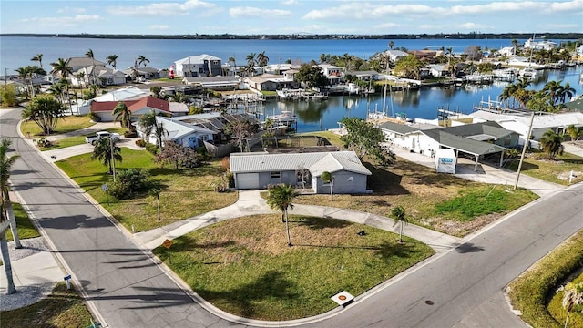 806 Arlington Rd, Palmetto, FL 34221 - aerial perspective of suburban area with a large body of water