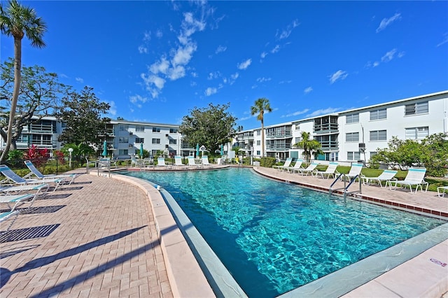 view of pool with a patio