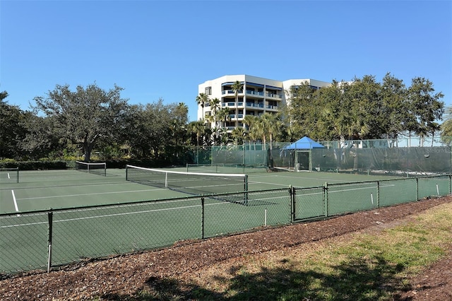 view of tennis court