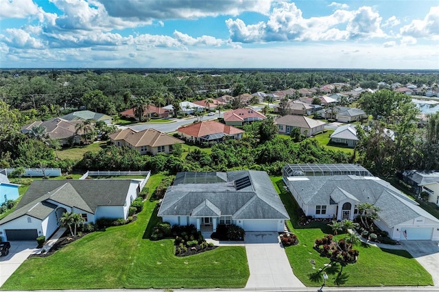 bird's eye view featuring a residential view