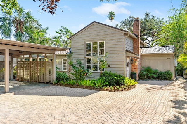 view of front of home