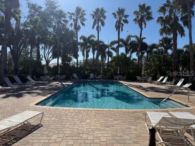 view of pool with a patio