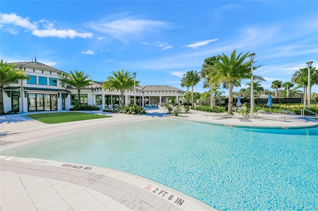 view of pool with a patio