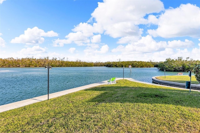 view of water feature