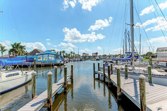 108 Corte Del Rosa, Venice, FL 34285 - dock area with a water view