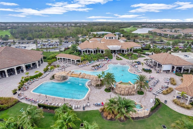 birds eye view of property