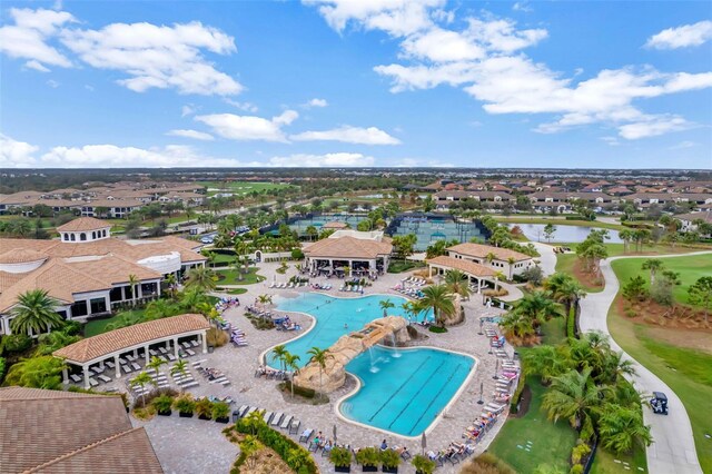 birds eye view of property