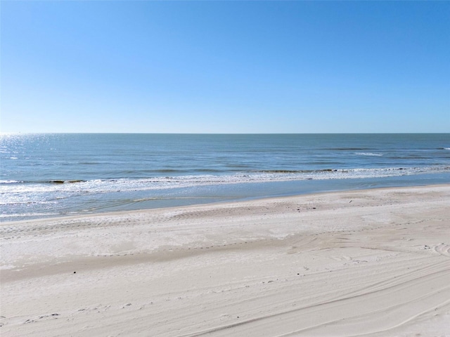 property view of water with a view of the beach