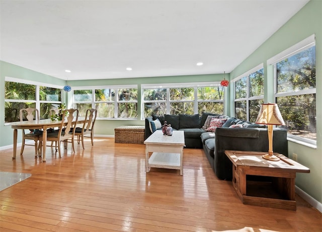 view of sunroom