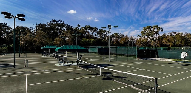 view of tennis court