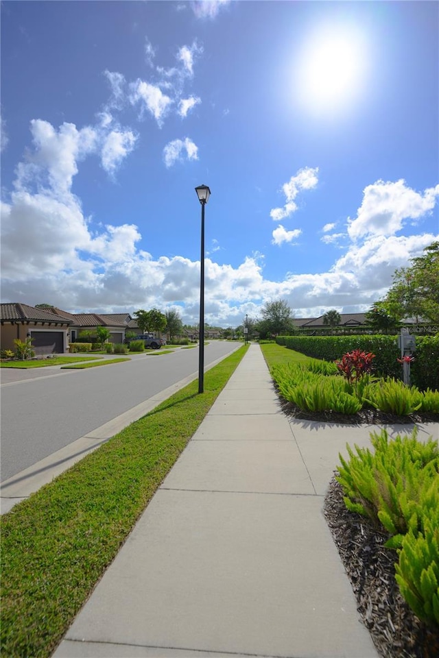 view of road