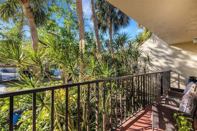 view of balcony