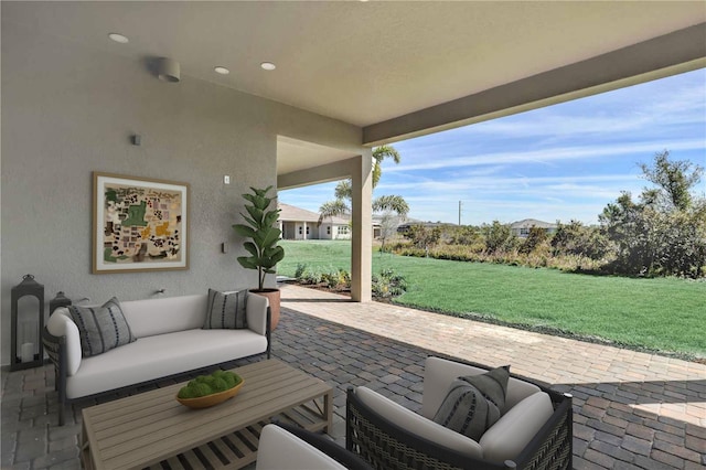8007 Nevis Run, Bradenton, FL 34202 - view of patio with outdoor lounge area