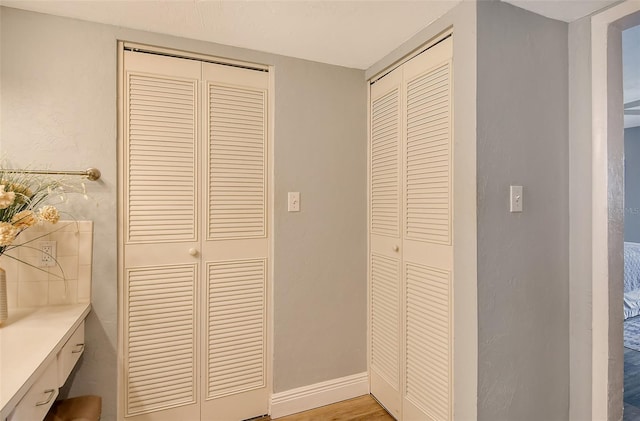 interior space featuring light hardwood / wood-style floors