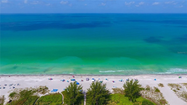 water view with a view of the beach