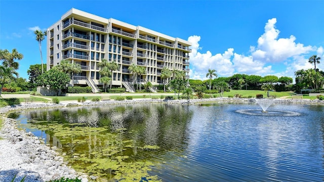 view of water feature