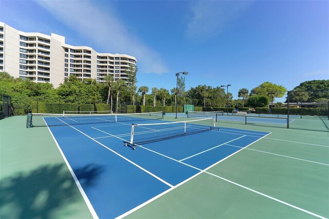 view of sport court featuring basketball court