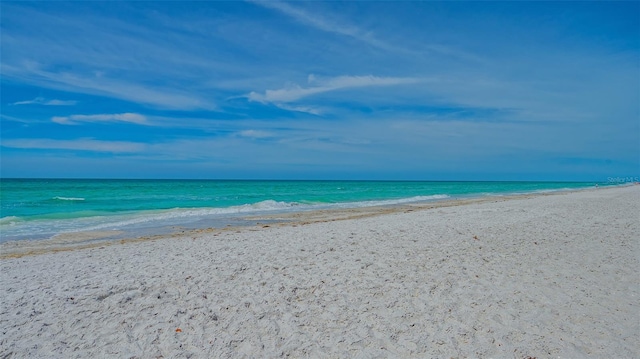 water view featuring a beach view