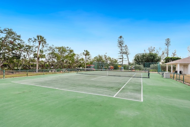 view of sport court