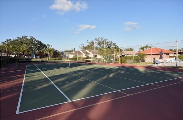 view of sport court