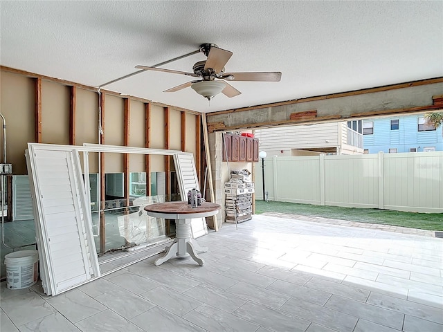 view of patio with ceiling fan