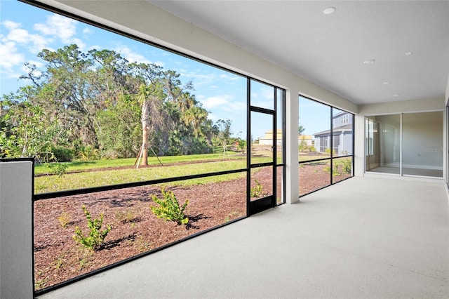 view of sunroom / solarium