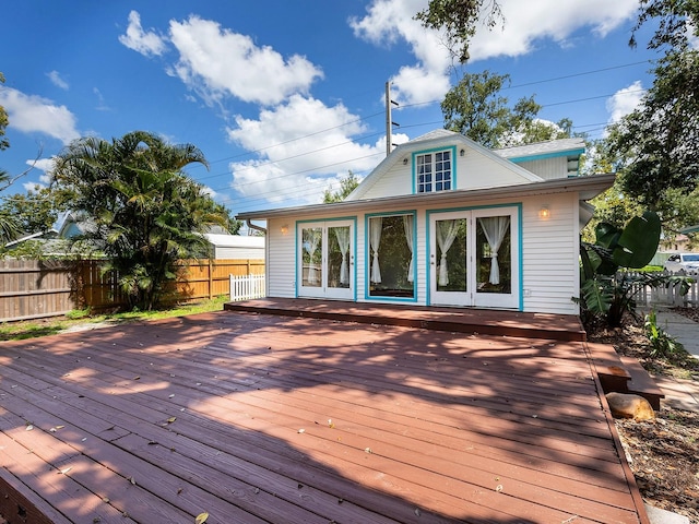 2724 Ashton Rd, Sarasota, FL 34231 - deck with french doors
