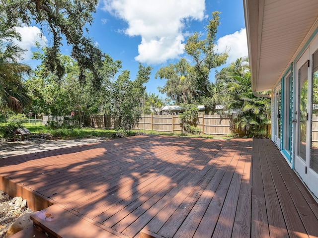 2724 Ashton Rd, Sarasota, FL 34231 - deck with a fenced backyard