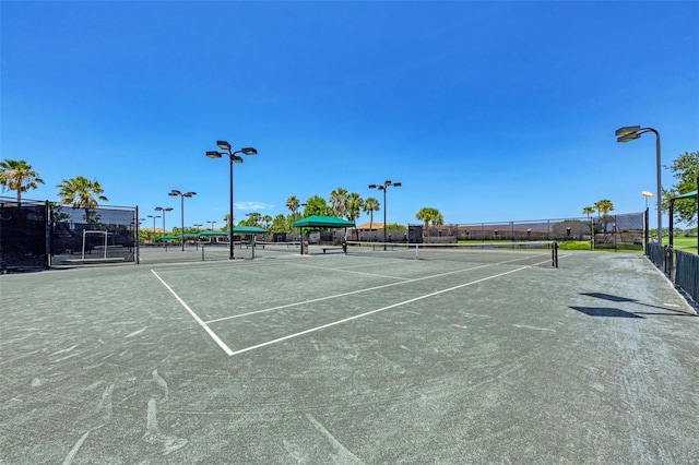 view of tennis court