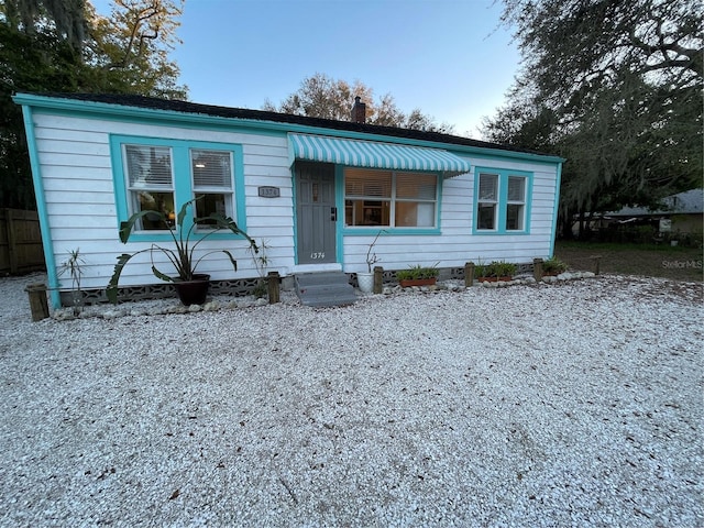 view of front of home